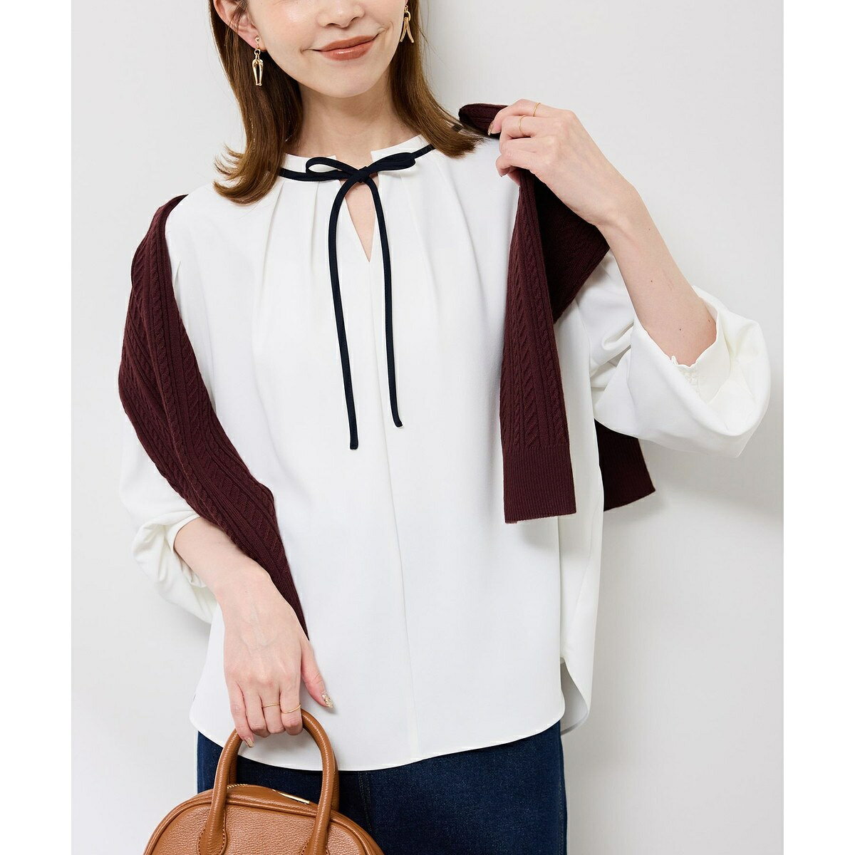 【前後2WAY】【WEB限定カラー】配色リボンブラウス/通勤対応／ロペピクニック（ROPE' PICNIC） 0101marui-12959531 丸井(マルイ)楽天市場店 サンプル画像2