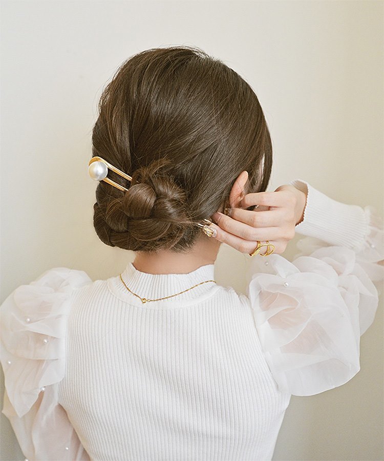 U字メタルかんざし／スタイロ（styiro）