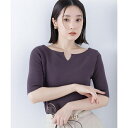 総針ベーシックシリーズ キーネックニット/ナチュラルビューティーベーシック(NATURAL BEAUTY BASIC)