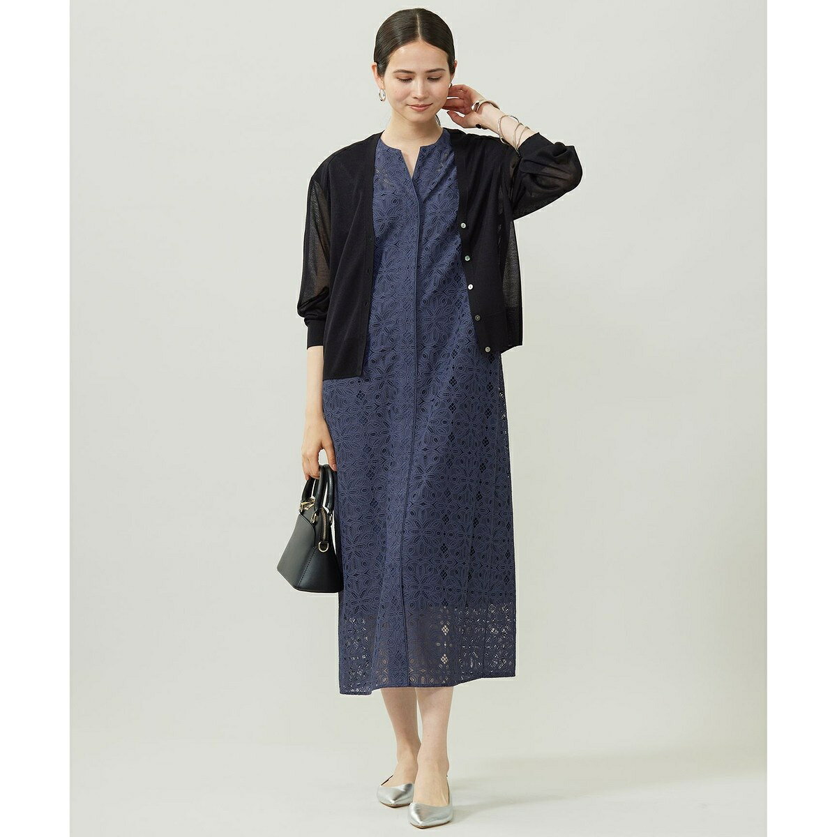 【洗える】フラワータイルレース ワンピース／自由区（JIYU-KU） 0101marui-12960572 丸井(マルイ)楽天市場店 サンプル画像3