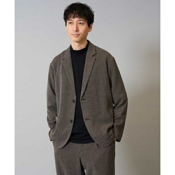 【イージーケア/シワになりにくい】ツイードストレッチテーラードジャケット【洗濯機で洗える】／アー・ヴェ・ヴェ（a.v.v）