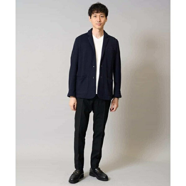 【イージーケア/ストレッチ】ハニカムジャージースマートジャケット【洗濯機で洗える】通勤/ビジネス/ジ／アー・ヴェ・ヴェ（a.v.v）