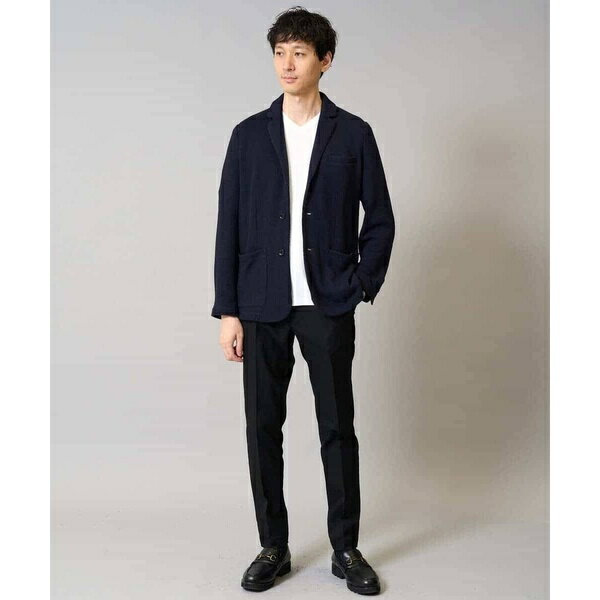 【イージーケア/ストレッチ】ハニカムジャージースマートジャケット【洗濯機で洗える】通勤/ビジネス/ジ／アー・ヴェ・ヴェ（a.v.v）