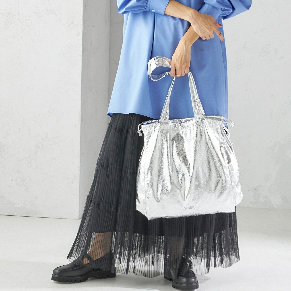 2WAY ドローストリング トート バッグ／シップス（SHIPS）