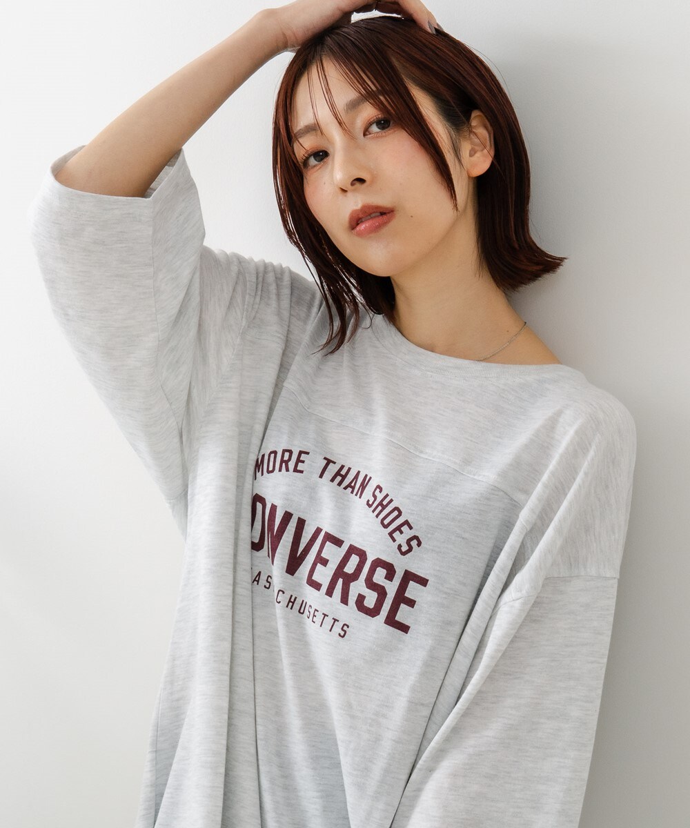 【CONVERSE/コンバース】7分袖 ワイド切り替え チュニック／コンバース（Converse）