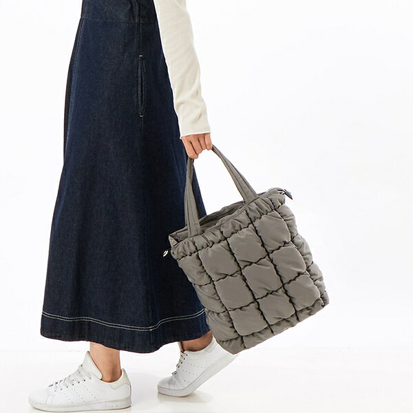 カシュカシュ cachecache / ゴムキルト2wayトートバッグ／カシュカシュ（cache cache）