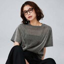 【洗える】ラメシアーTシャツ/アンタイトル(UNTITLED)