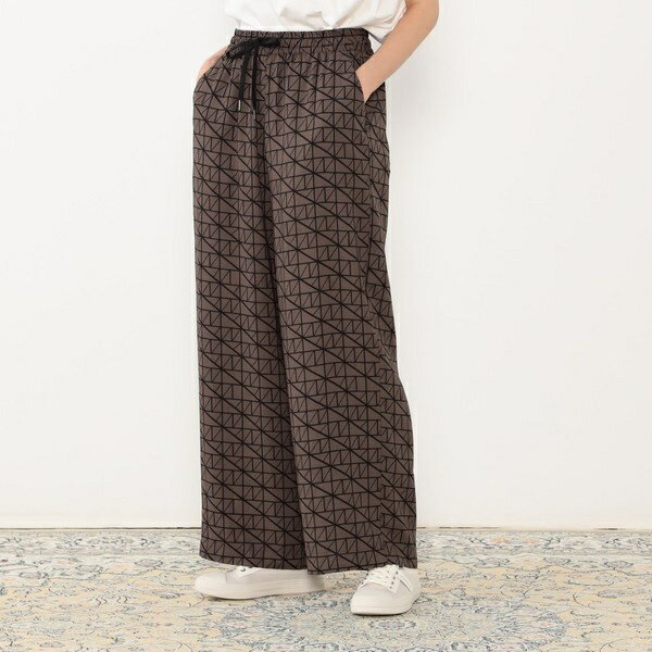 楽天市場】幾何学柄ワイドパンツの通販