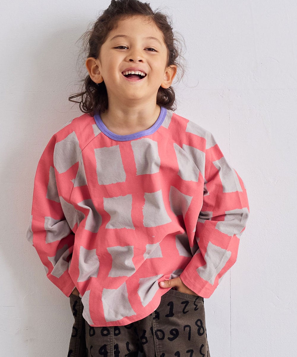 総柄ラグランロンティー／マーキーズ（MARKEY'S）のサムネイル