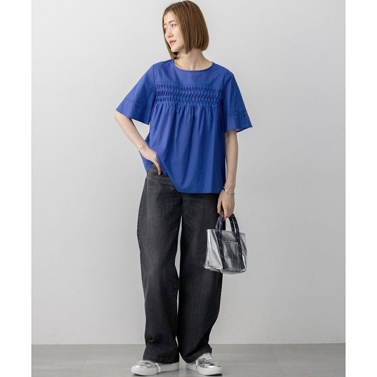 【WEB＆一部店舗限定】コットンローン ピンタック フレア ブラウス／23区（23KU） 0101marui-12963223 丸井(マルイ)楽天市場店 サンプル画像3