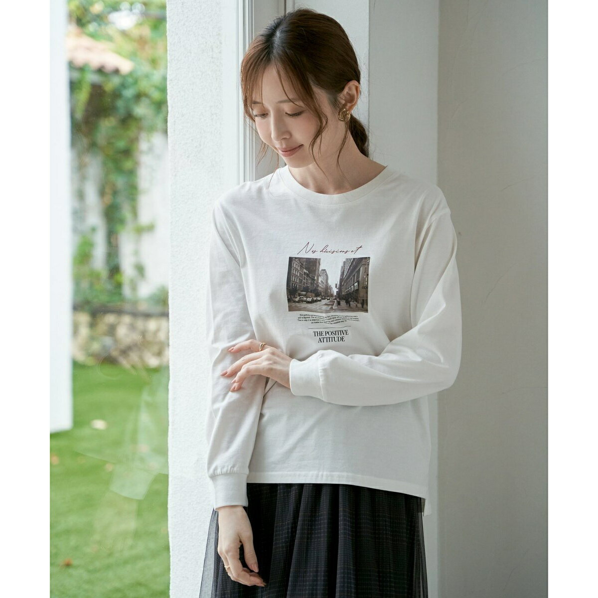 【親子コーデ】ロゴフォトプリントスウェットT／イッカ（ikka）