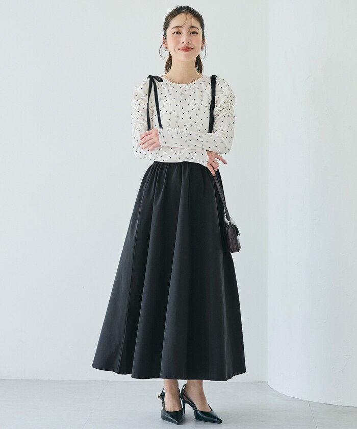 リボンストラップ付フレアスカート／コカ（coca）のサムネイル