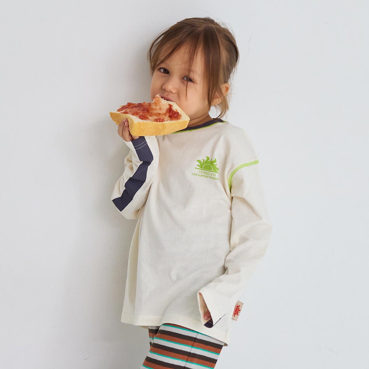 防汚加工ワンポイントラインスリ-ブロンT／マーキーズ（MARKEY'S）