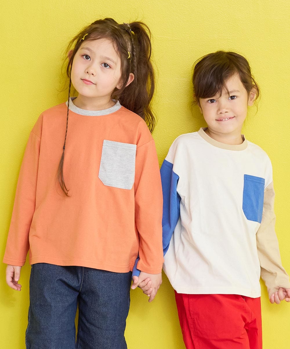 配色ポケットロンTee／マーキーズ（MARKEY'S）