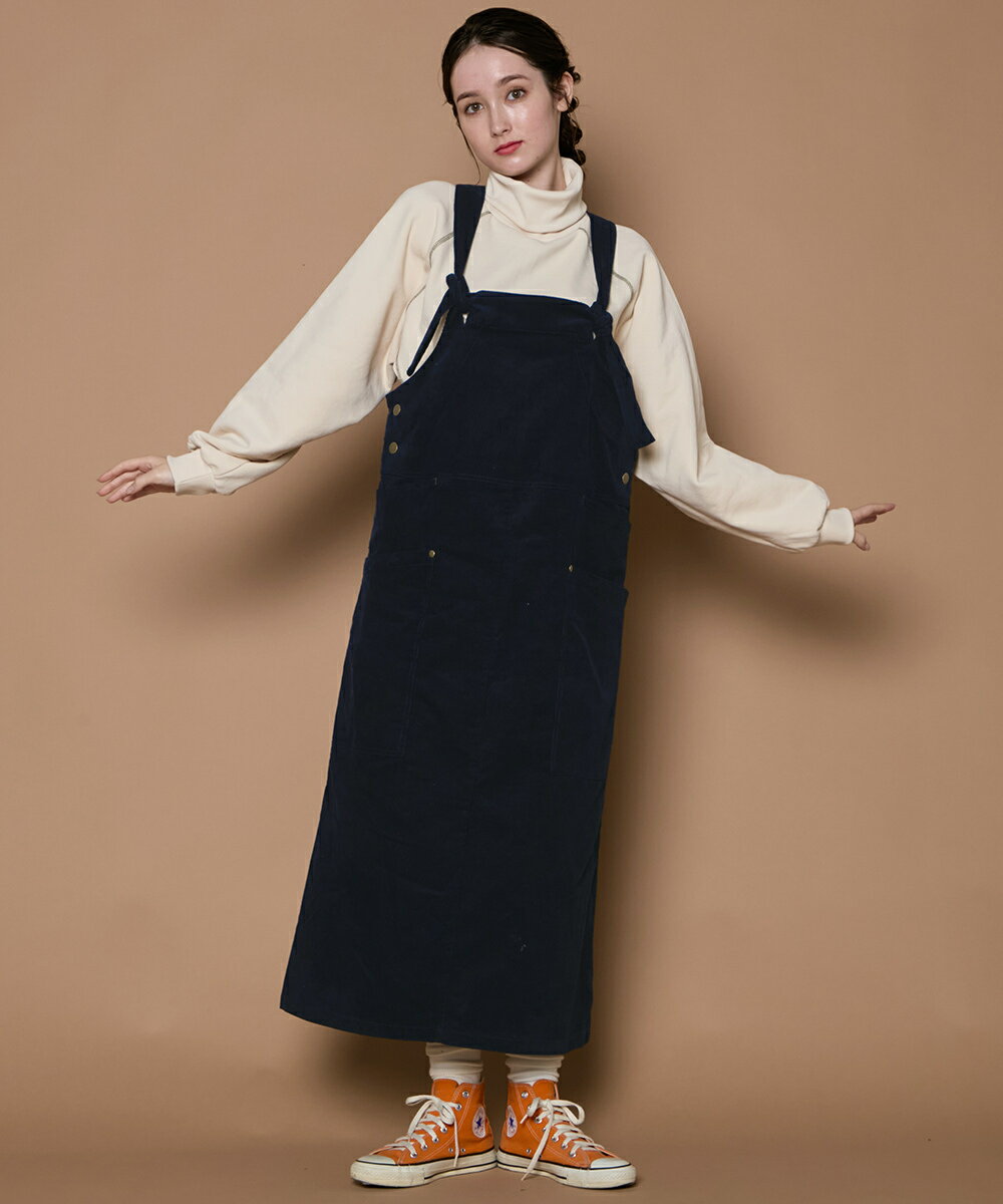 【レトロ＆カジュアルでかわいい！】コーデュロイ ジャンパースカート／クリフメイヤー（KRIFF MAYER）