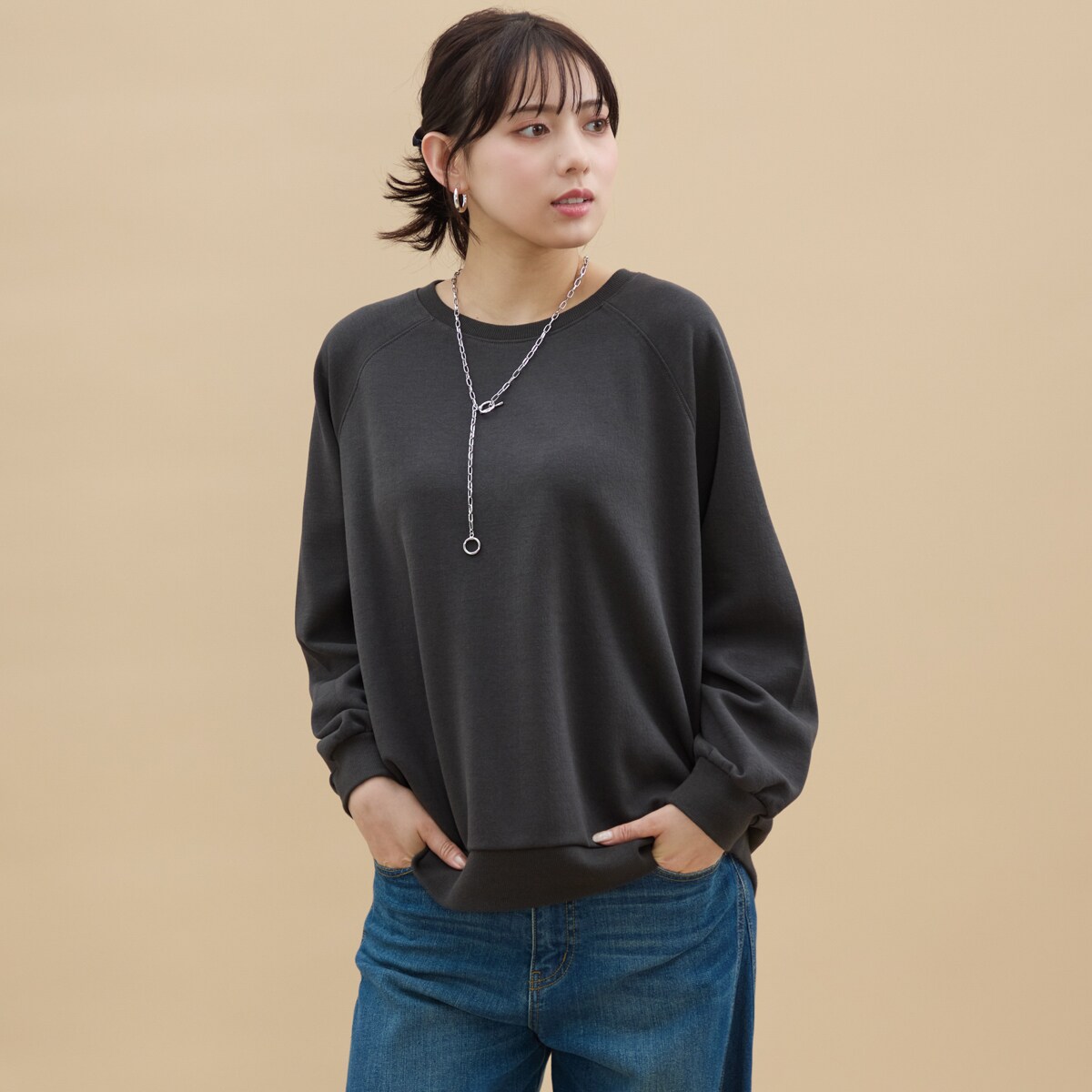 楽天丸井（マルイ）楽天市場店【洗える】『PARIS』バックロゴプルオーバー／アル・ディ・ラ（AL DI LA）