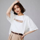 【コットン100ゆったりショート丈洗える】ベロアロゴTシャツ/アンタイトル(UNTITLED)