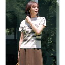 【WEB限定カラーあり・洗える】COTTON POLYESTER ボーダー 襟付き ニット/Jプレス(J.PRESS)