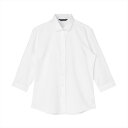 【透け防止】 ワイド 七分袖 形態安定 レディースシャツ/ブリックハウス(BRICKHOUSE)