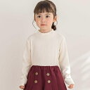 【店舗限定】プチハイネックリブトップス(95~160cm)/ベベ プチ ポワ ヴェール(BeBe Petits Pois Vert)