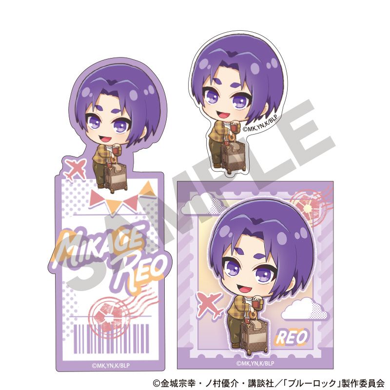 ブルーロック_ステッカーセット　御影玲王　ミニキャラ旅行／colleize（colleize）(3)