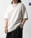 Confirm オーガンジー / カットオフ switching Tee 切替半袖Tシャツ/コンファーム(Confirm)