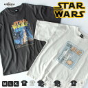 tシャツ メンズ 綿100 大きめ 半袖 ピグメント キャラT スターウォーズ R2D2/ジェネレス(geneless)