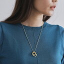 トリプルリングビジューネックレス/オペークドットクリップ(OPAQUE.CLIP)