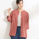 【S-LL洗濯後しわになりにくい】コットン風 前あきドルマンブラウス/シューラルー(SHOOLARUE)
