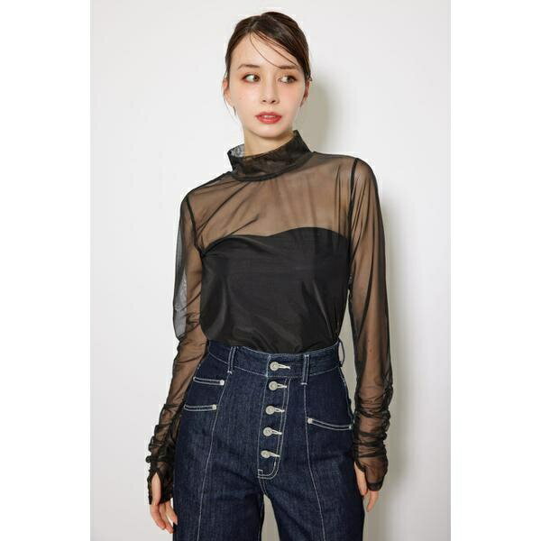 2WAYスリーブギャザーシアートップス／リエンダ（rienda）