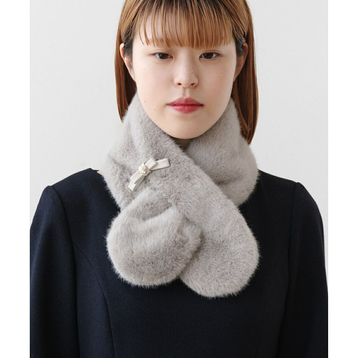 BOW RIBBON FURTIPPET ティペット／トッカ（TOCCA）