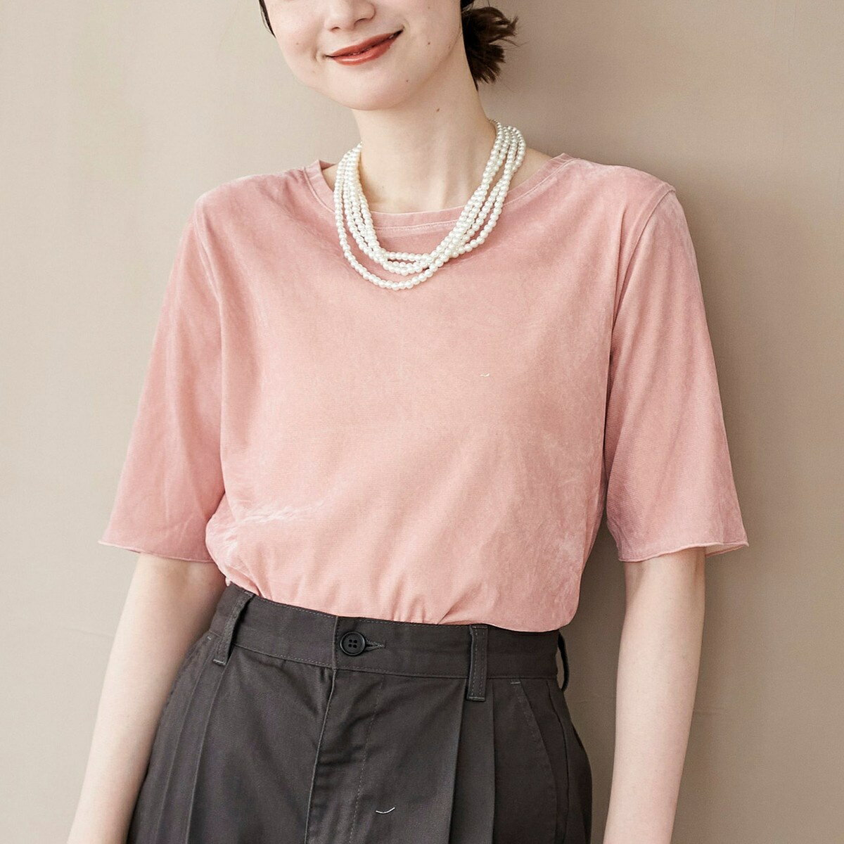 シアーベロアハーフスリーブTシャツ／コーエン（coen）