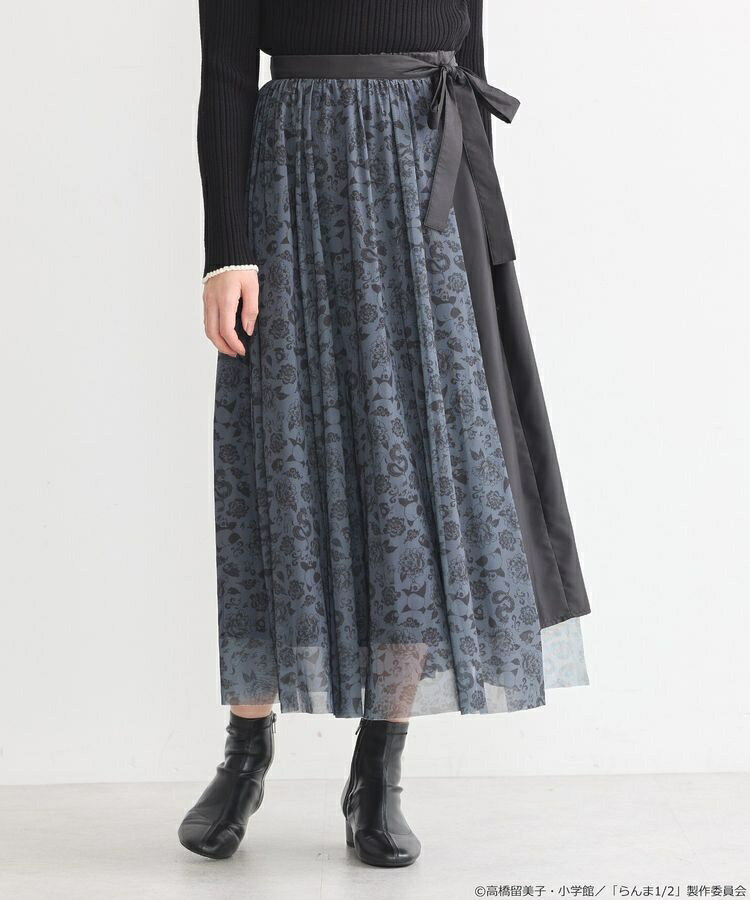 「らんま1／2」 シアーレイヤードスカート／アースミュージック＆エコロジー（earth music＆ecology）