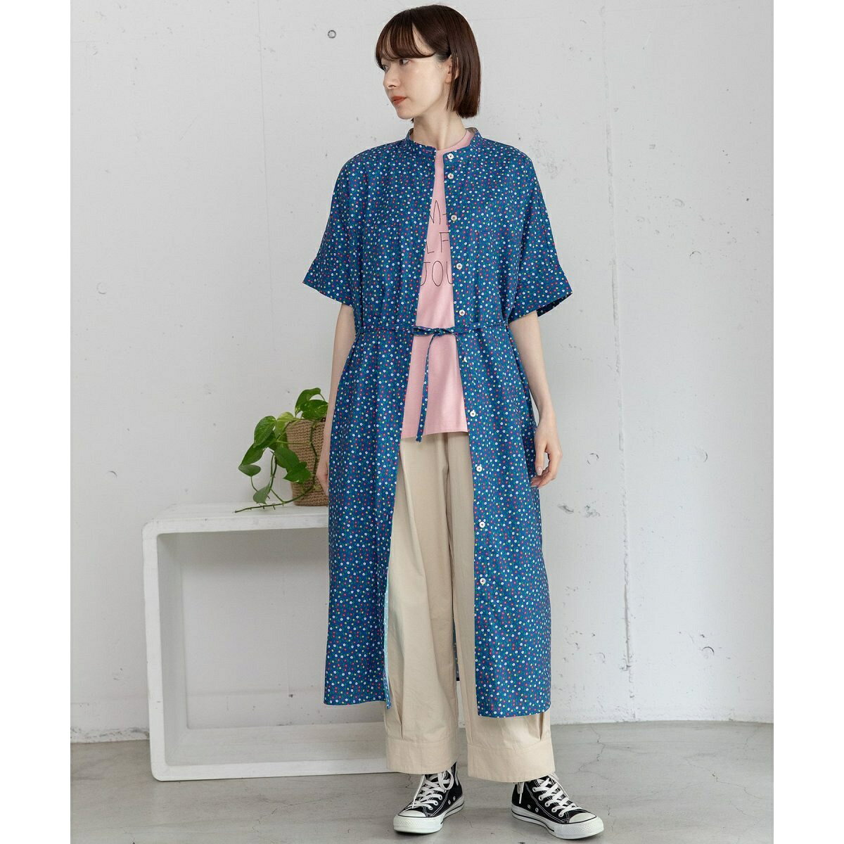 フラワープリントワンピース／プードゥドゥ（POU DOU DOU）