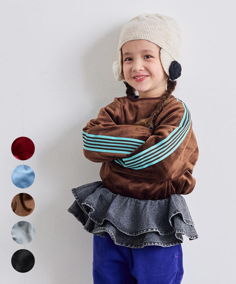 ベロアトラックプルオーバー／マーキーズ（MARKEY'S）