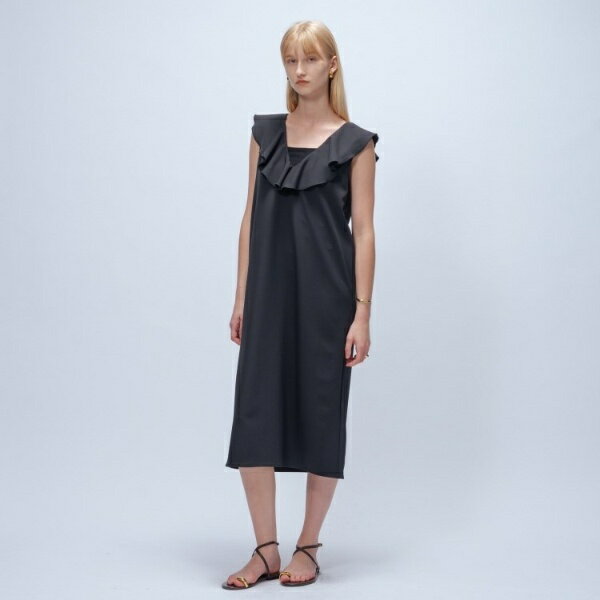 【接触冷感】フリルVネックワンピース/クロエンス(cloenc)