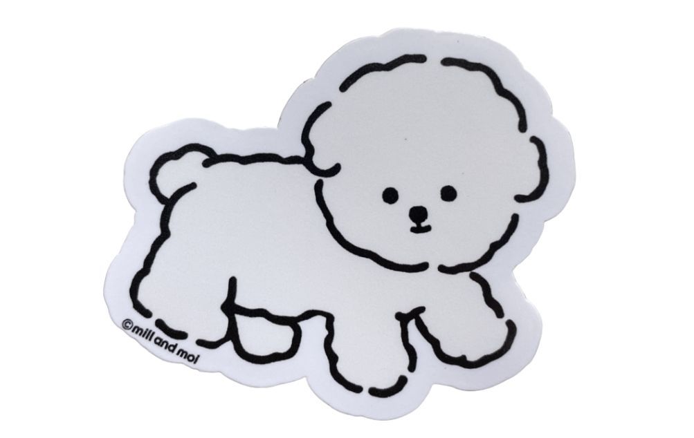 ビション フリーゼ ステッカー 2 ミルアンドモイ 韓国 推し活／mill and moi（mill and moi）