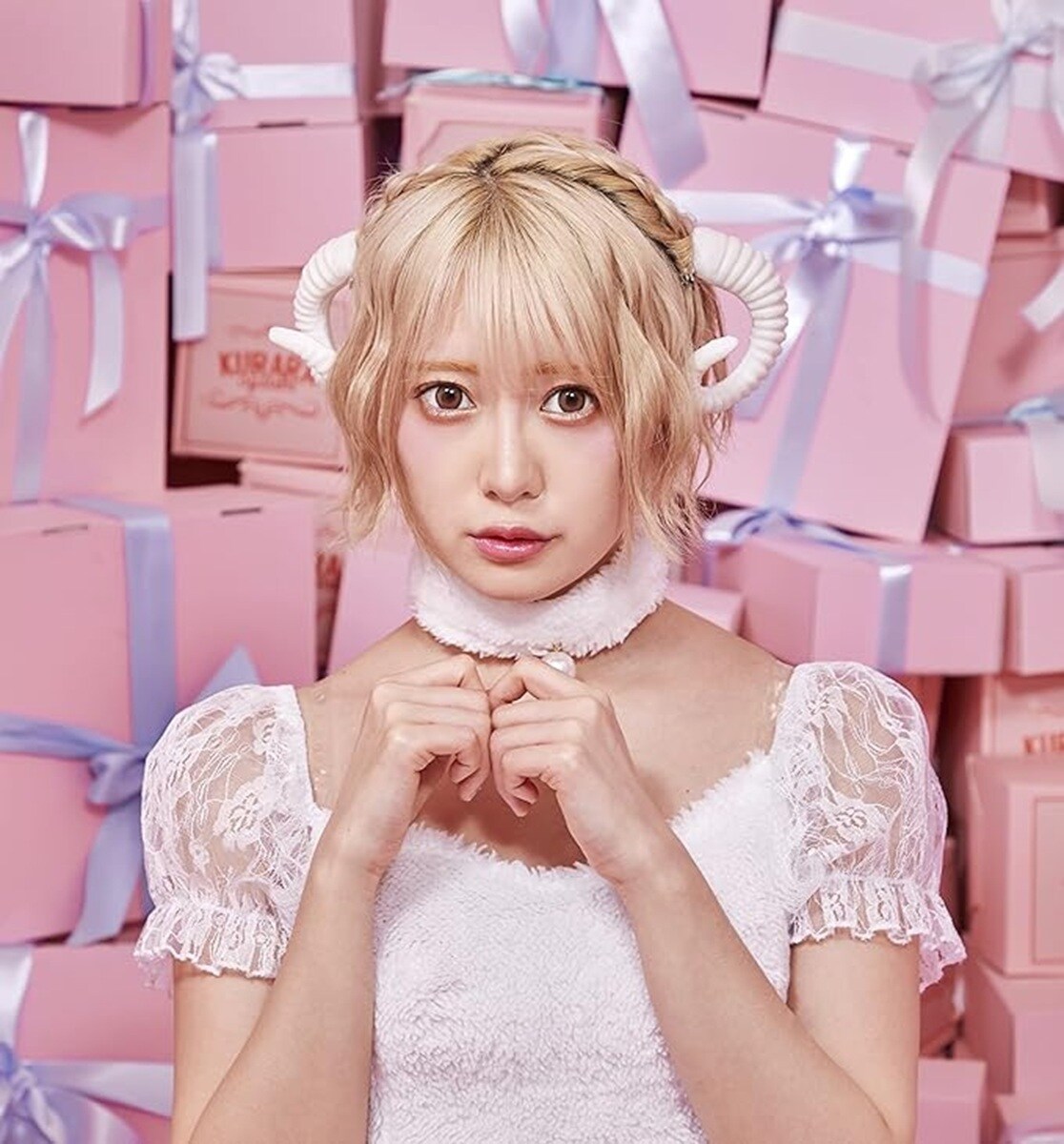 【ハロウィン】コスプレ けもみみピン セット ひつじ ユニセックス ホワイト／クリアストーン（clearst..