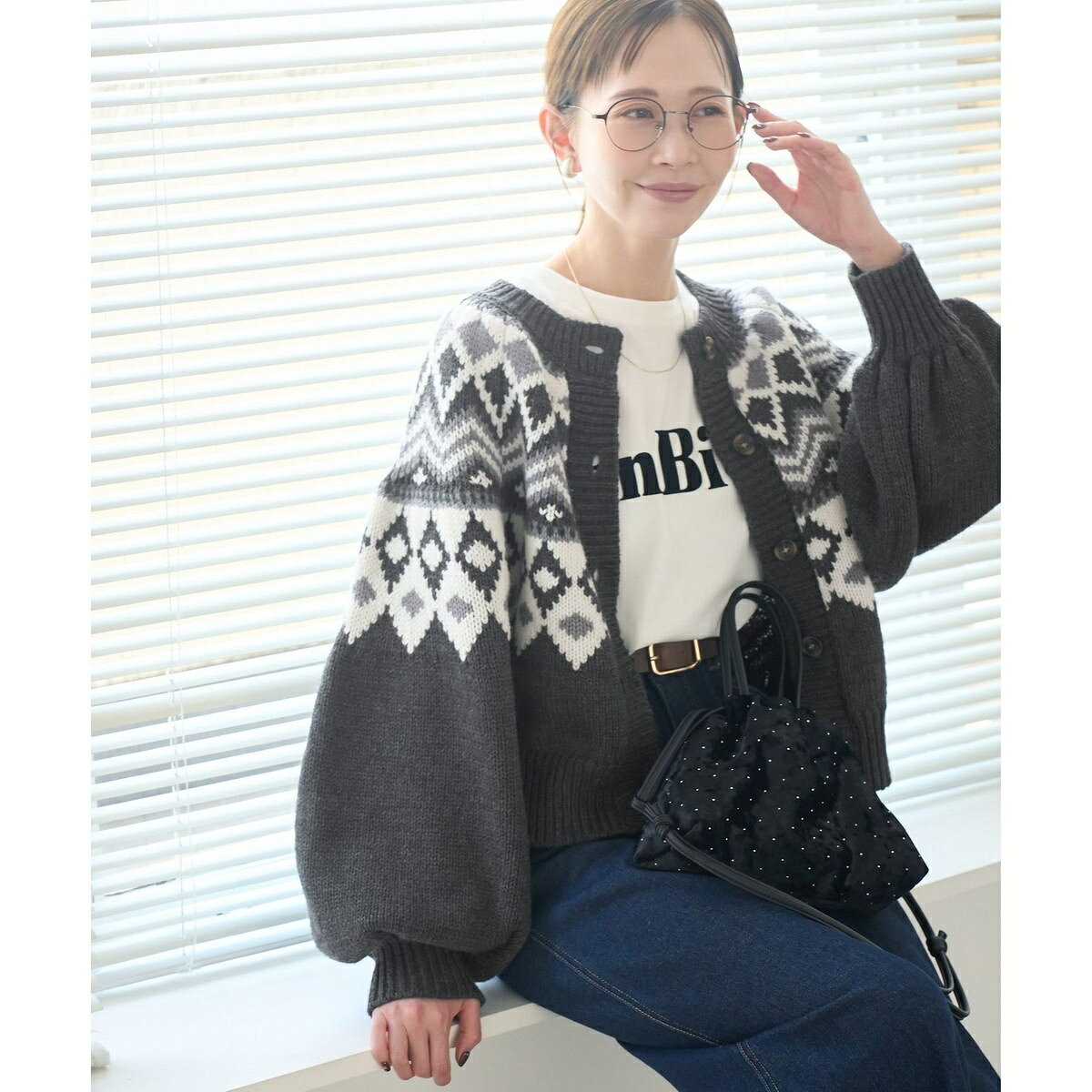求心柄ボリュームスリーブカーディガン/イージーケア／ロペピクニック（ROPE' PICNIC） 0101marui-12985927 丸井(マルイ)楽天市場店 サンプル画像2