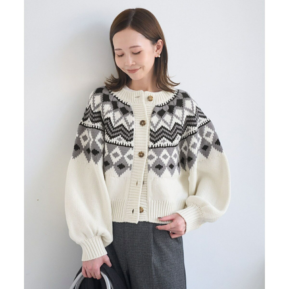 求心柄ボリュームスリーブカーディガン/イージーケア／ロペピクニック（ROPE' PICNIC） 0101marui-12985927 丸井(マルイ)楽天市場店 サンプル画像3