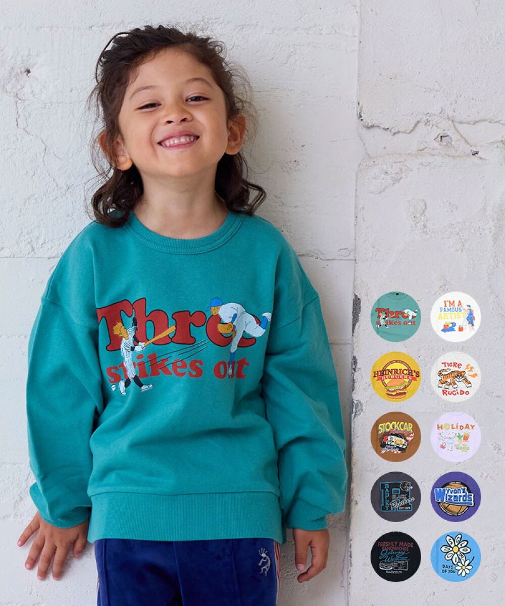 裏毛プリントトレーナー／マーキーズ（MARKEY'S）のサムネイル