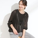 【S-LL】柔らかシアーでこなれるフーディブルゾン/シューラルー(SHOOLARUE)