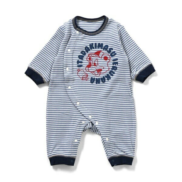 【リンク】サークルロゴボーダーテレコカバーオール/アンパサンド(Ampersand)