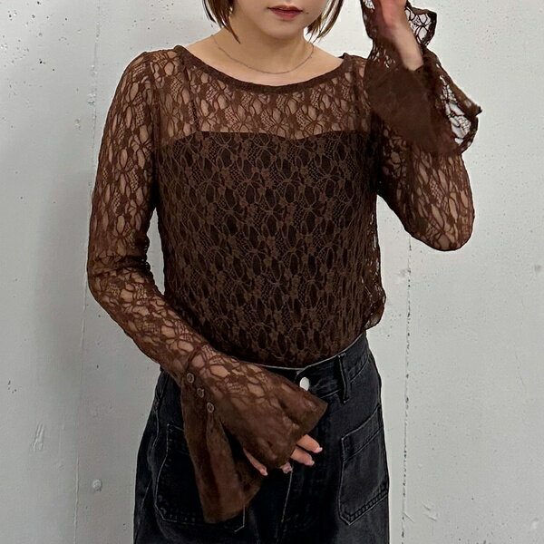 カットレースフレアスリーブTOPS／アルシーヴ（archives）