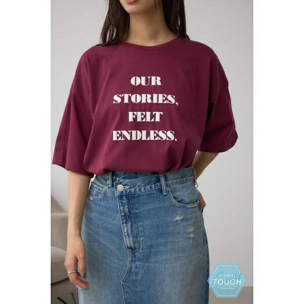 C/T冷感ラウンドヘムTシャツ／アズ