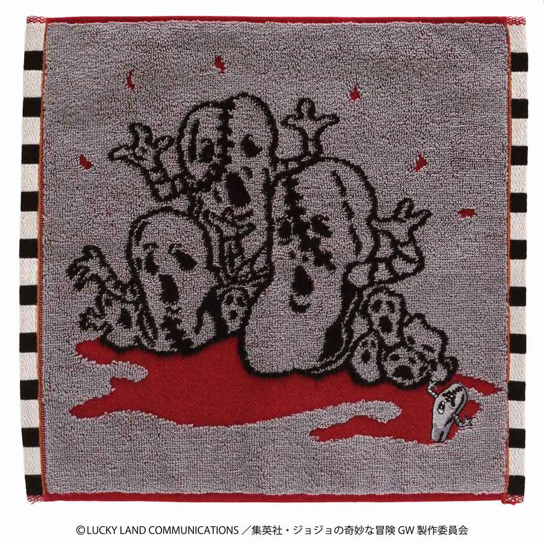 ジョジョの奇妙な冒険　黄金の風　タオルハンカチ　メタリカ／ブルーミング（BLOOMING）