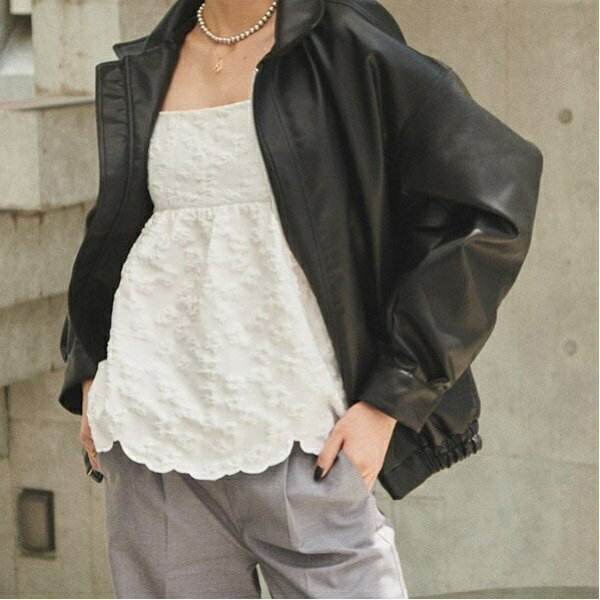 花ジャガードチュニック／ルクナーリー（LUKU nari）