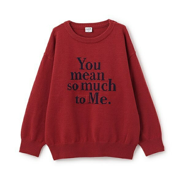 【親子リンク】 洗濯機可 Kidsロゴニット／アンドディープティマイン（and D.patit main）