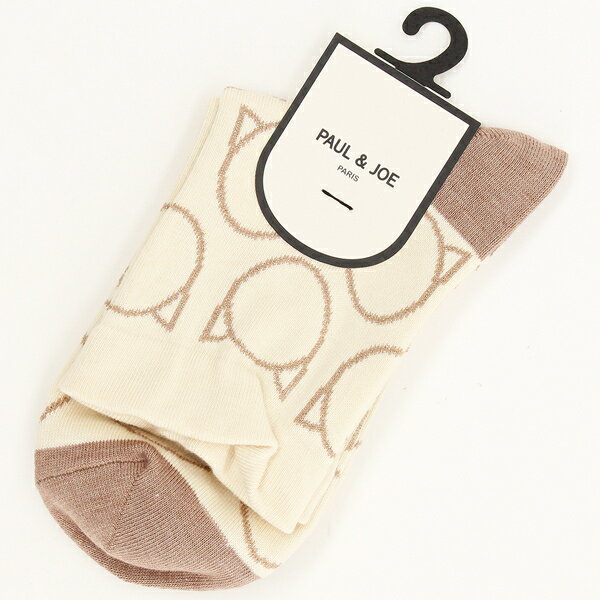 ポール＆ジョー ロークルーソックス ラメ猫リング総柄／ポール＆ジョー パリス（PAUL＆JOE PARIS）