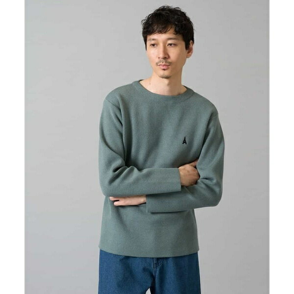 【洗濯機で洗える】ワンポイント刺繍ボートネックニット/アー・ヴェ・ヴェ(a.v.v)